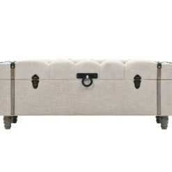 vidaXL Ensemble de bancs de rangement 3 pcs Bois massif et acier