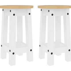 vidaXL Ensemble de bar 3 pcs bois de pin massif
