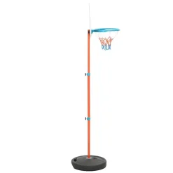 vidaXL Ensemble de basket portable réglable 133-160 cm