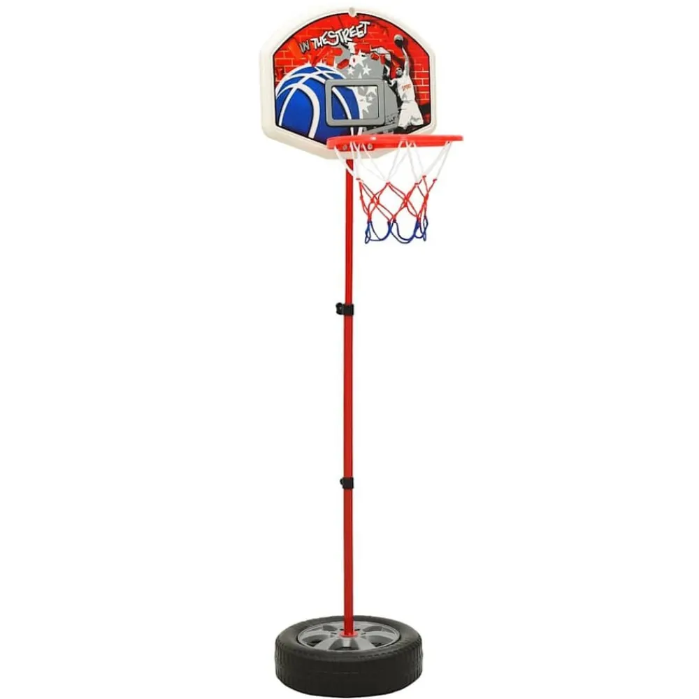 Jouets-vidaXL Ensemble de basket réglable pour enfants 120 cm