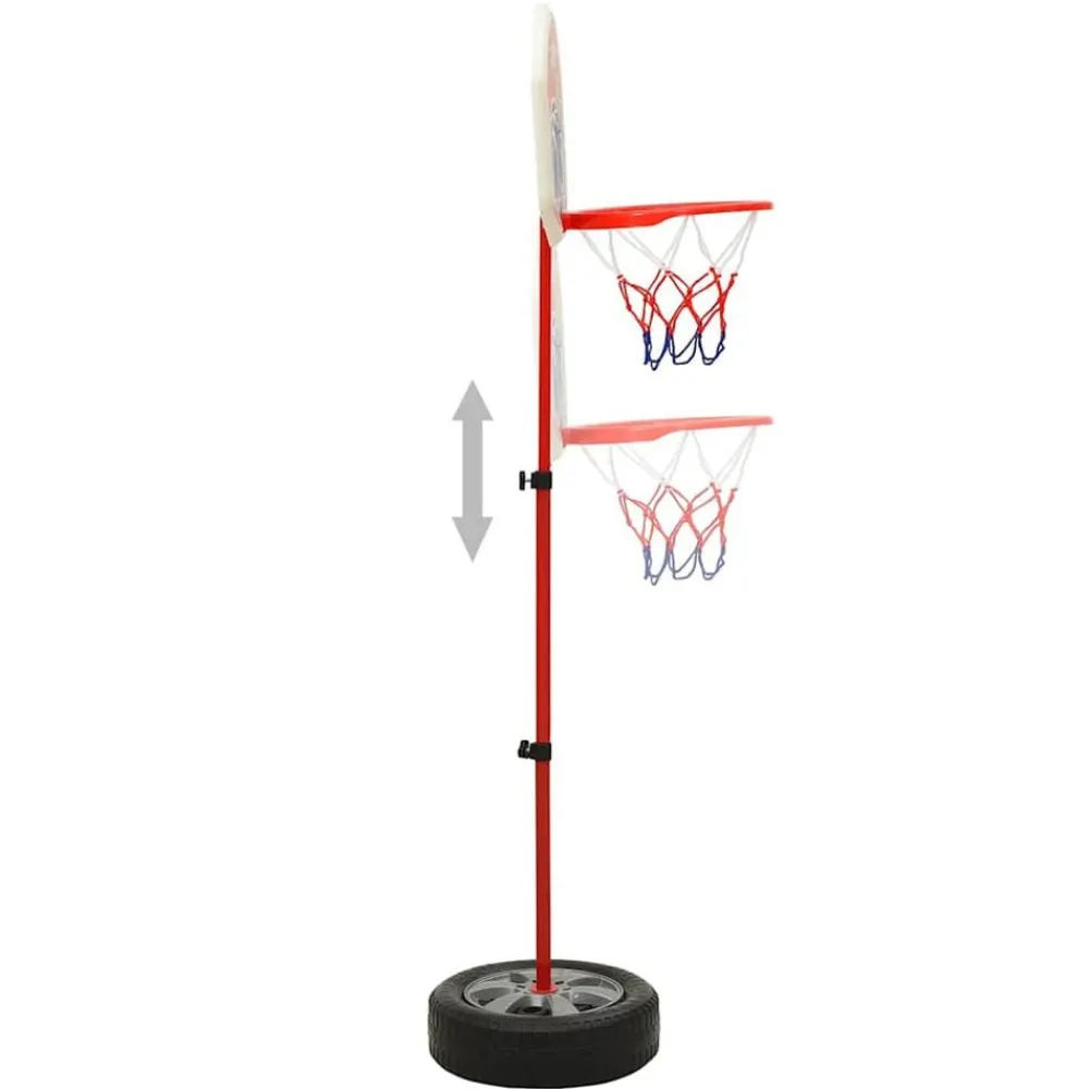 Jouets-vidaXL Ensemble de basket réglable pour enfants 120 cm