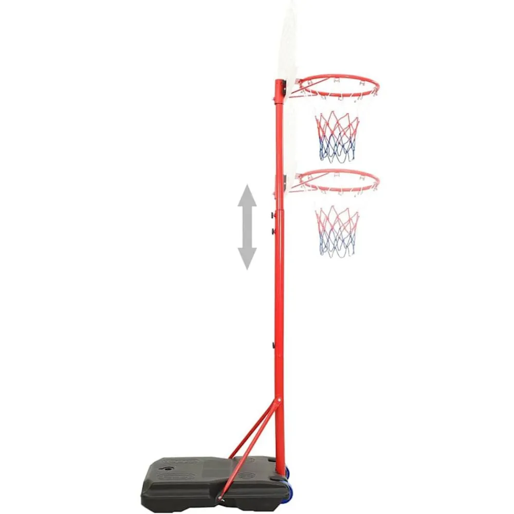 vidaXL Ensemble de basket portable réglable 200-236 cm
