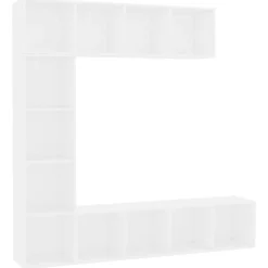 vidaXL Ensemble de bibliothèque/meuble TV 3 pcs 180x30x180 cm