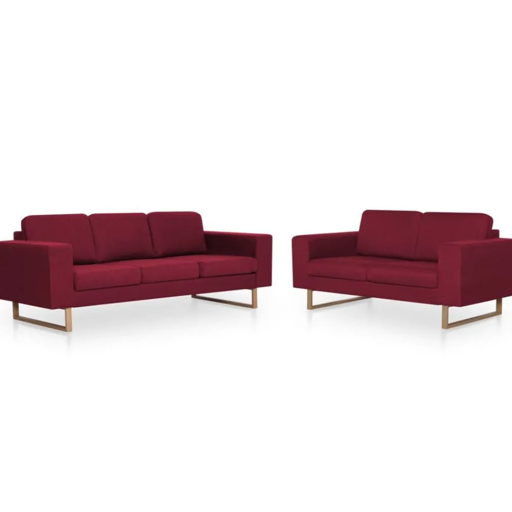 vidaXL Ensemble de canapé 2 pcs Tissu