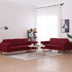 vidaXL Ensemble de canapé 2 pcs Tissu