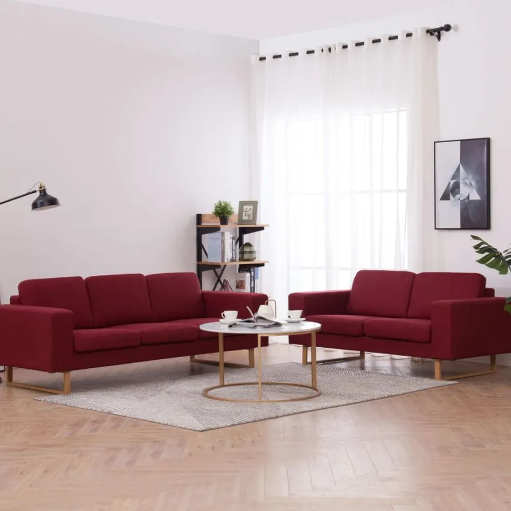 vidaXL Ensemble de canapé 2 pcs Tissu