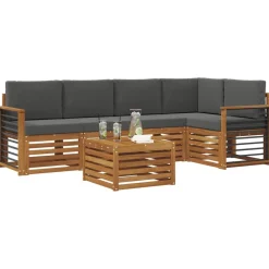 vidaXL Ensemble de canapé d'angle 6 pcs