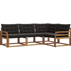 vidaXL Ensemble de Canapés avec coussin 4 pcs