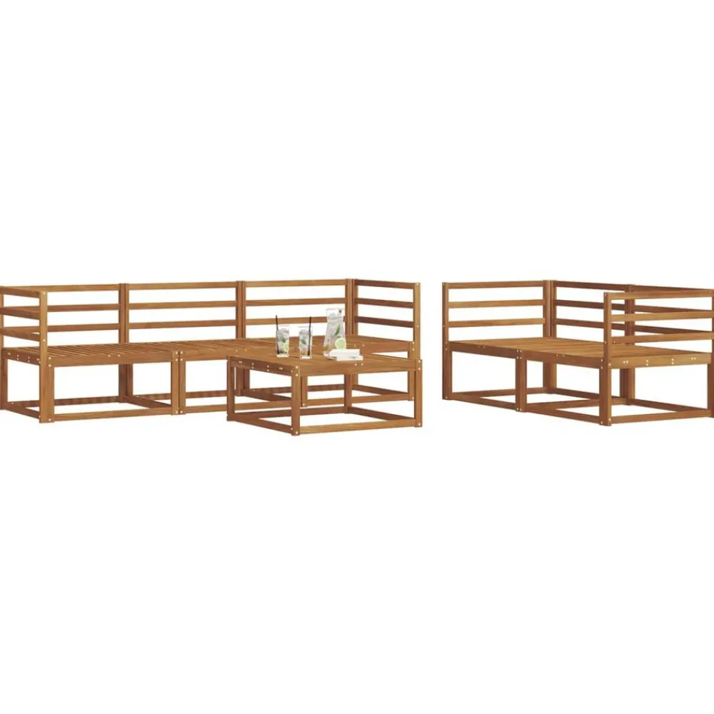 vidaXL Ensemble de canapés d'extérieur 6 pcs