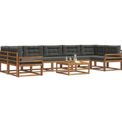 vidaXL Ensemble de canapés d'extérieur 8 pcs