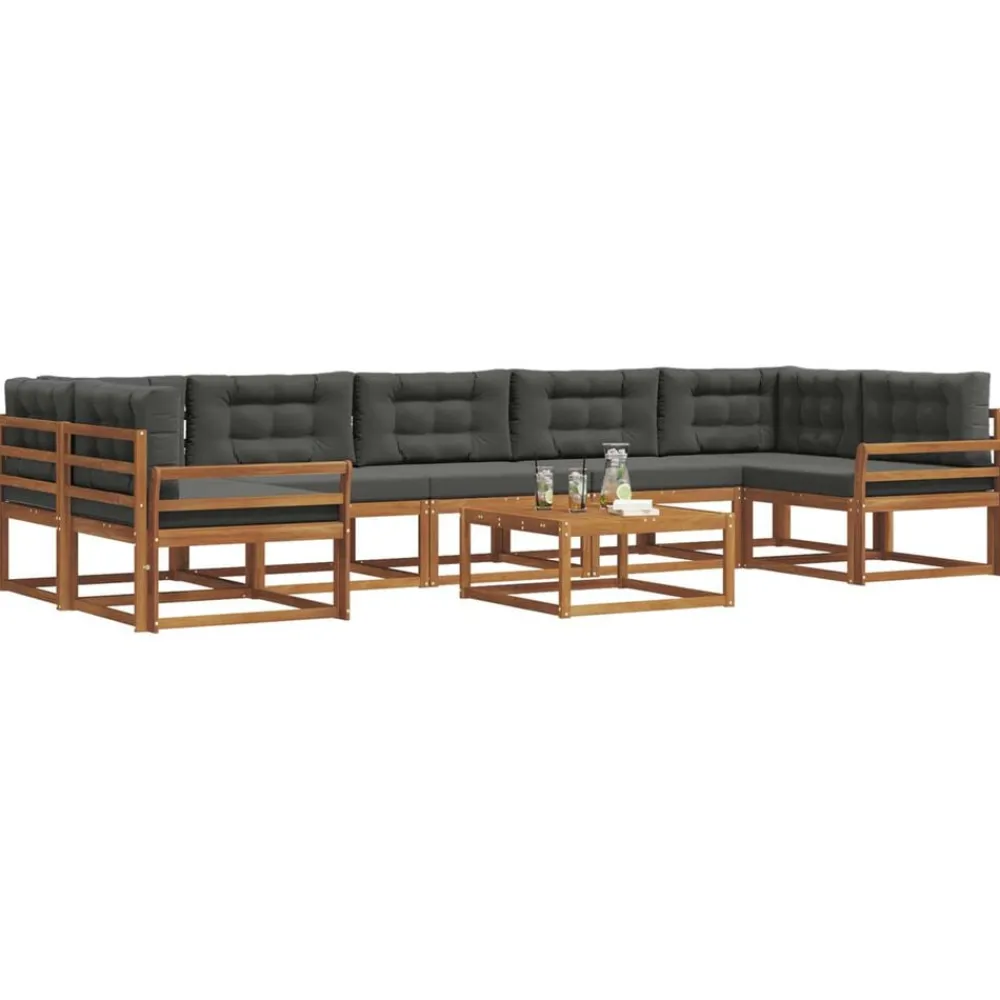 vidaXL Ensemble de canapés d'extérieur 8 pcs