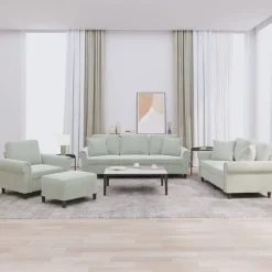 vidaXL Ensemble de canapés 4 pcs avec coussins velours