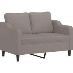 vidaXL Ensemble de canapés 2 pcs avec coussins Tissu