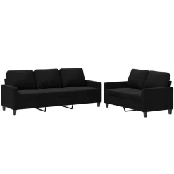 vidaXL Ensemble de canapés 2 pcs avec coussins Velours
