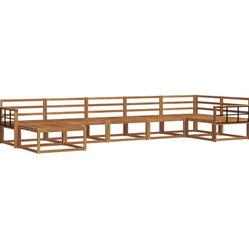 Ensembles De Meubles-vidaXL Ensemble de canapés d'extérieur 7 pcs Naturel