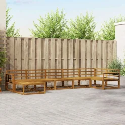 Ensembles De Meubles-vidaXL Ensemble de canapés d'extérieur 7 pcs Naturel