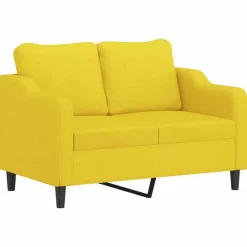 vidaXL Ensemble de canapés 3 pcs avec coussins Tissu