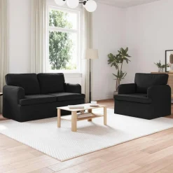 vidaXL Ensemble de Canapés 2 pcs 144 x 80 x 85 cm tissu