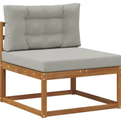 Ensembles De Meubles-vidaXL Ensemble de canapés d'extérieur 7 pcs Gris Naturel et Clair Naturel et gris clair