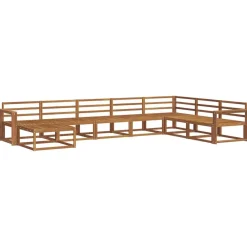 Ensembles De Meubles-vidaXL Ensemble de canapés d'extérieur 8 pcs Naturel