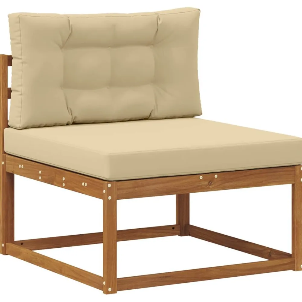 Ensembles De Meubles-vidaXL Ensemble de canapés d'extérieur 5 pcs Naturel et beige