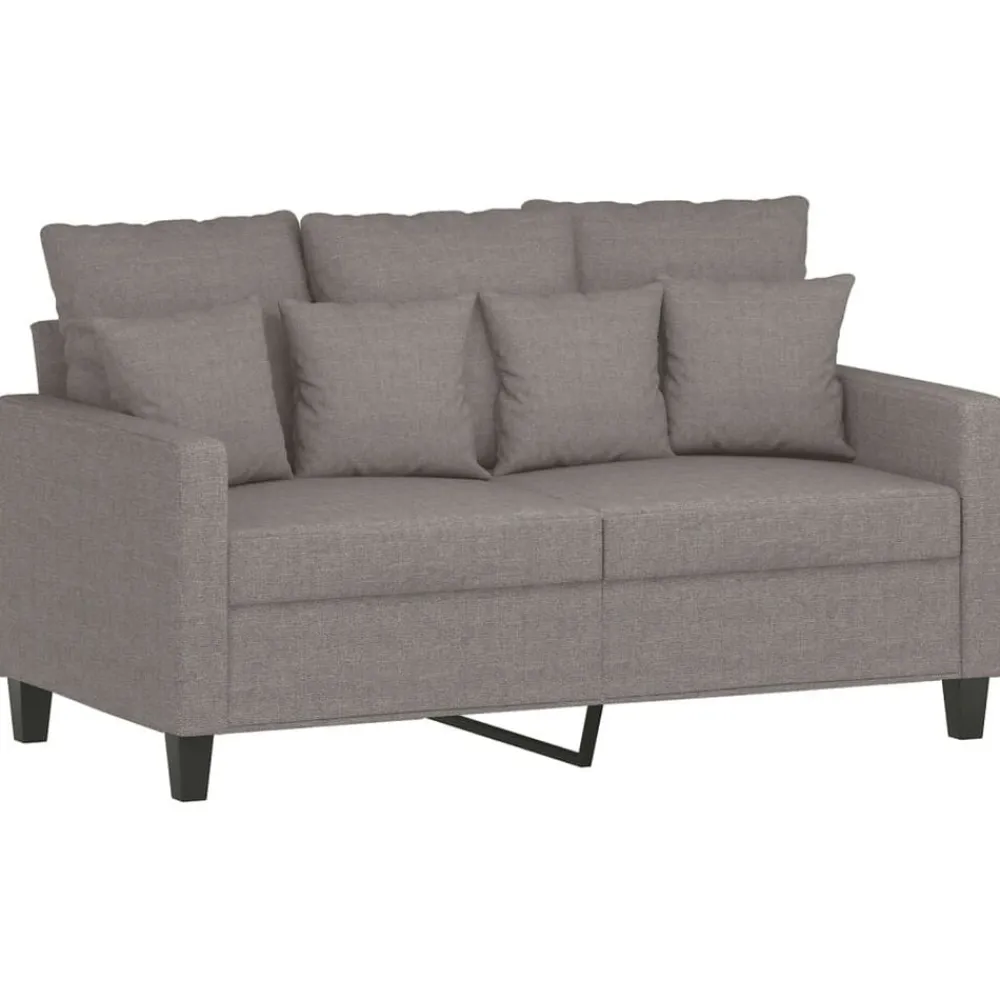 vidaXL Ensemble de canapés 3 pcs avec coussins Tissu