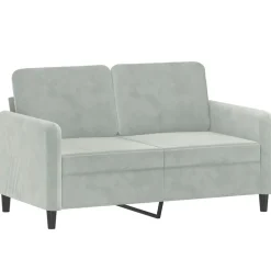Canapés-vidaXL Ensemble de canapés 3 pcs velours Gris clair