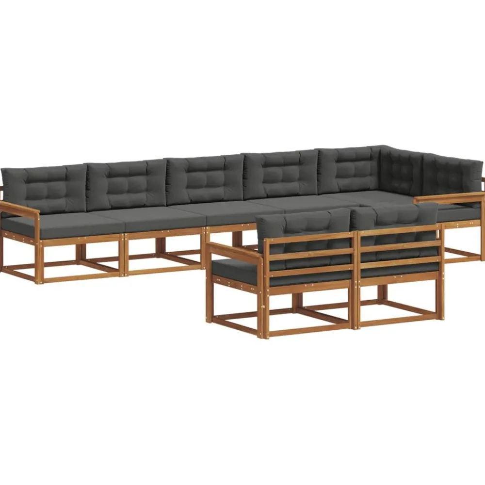 vidaXL Ensemble de canapés d'extérieur 8 pcs
