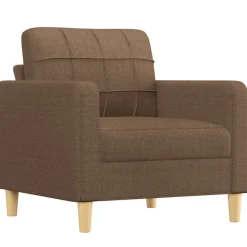 vidaXL Ensemble de canapés 3 pcs avec coussins tissu