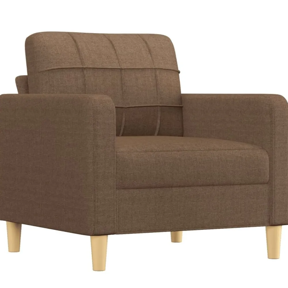 vidaXL Ensemble de canapés 3 pcs avec coussins tissu