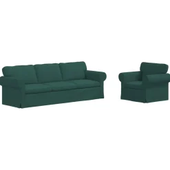 vidaXL Ensemble de Canapés 2 pcs 245 x 82 x 80 cm tissu