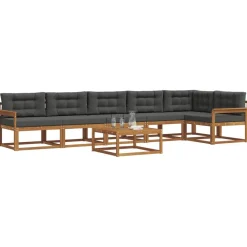 vidaXL Ensemble de canapés d'extérieur 7 pcs