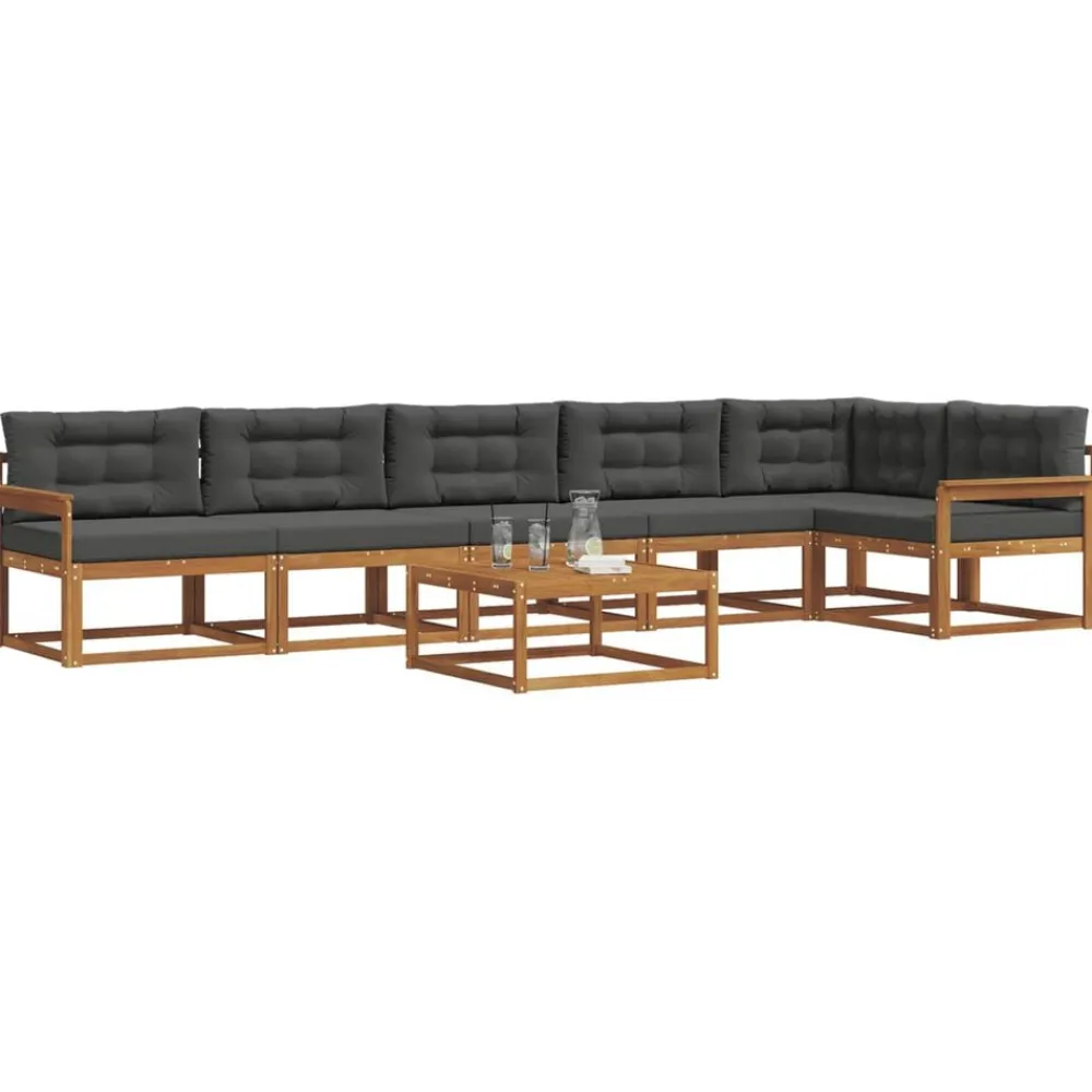vidaXL Ensemble de canapés d'extérieur 7 pcs