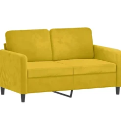 Canapés-vidaXL Ensemble de canapés 3 pcs velours Jaune
