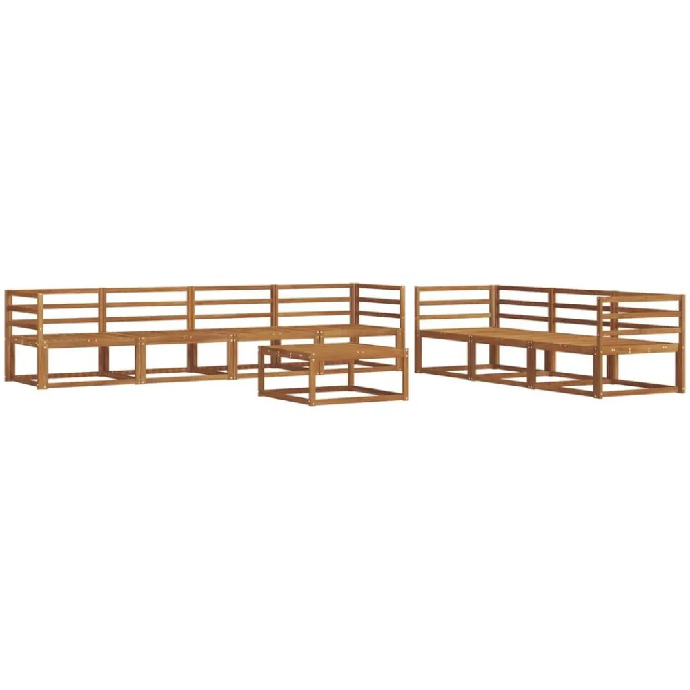 Ensembles De Meubles-vidaXL Ensemble de canapés d'extérieur 8 pcs Naturel et Crème