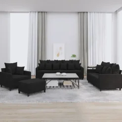 vidaXL Ensemble de canapés 4 pcs avec coussins Velours