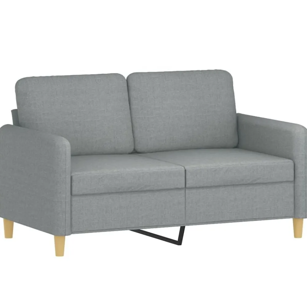 vidaXL Ensemble de canapés 2 pcs coussins tissu