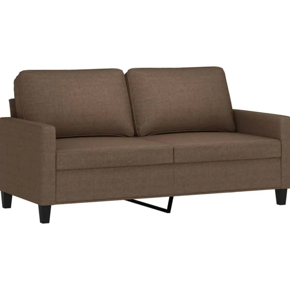 vidaXL Ensemble de canapés 3 pcs avec coussins Tissu