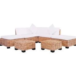 Canapés-vidaXL Ensemble de canapés 18 pcs Rotin naturel