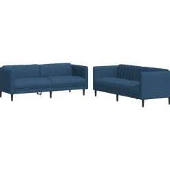 vidaXL Ensemble de canapés 2 pcs tissu