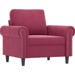 vidaXL Ensemble de canapés 3 pcs avec coussins Velours