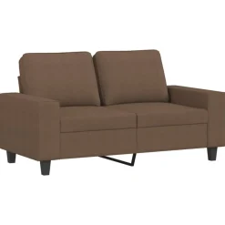 Canapés-vidaXL Ensemble de canapés 3 pcs tissu Marron