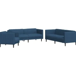 vidaXL Ensemble de canapés 3 pcs tissu