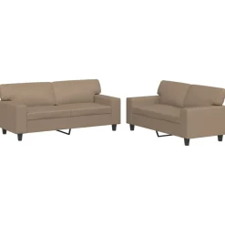 vidaXL Ensemble de canapés 2 pcs similicuir