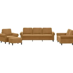 vidaXL Ensemble de canapés 4 pcs avec coussins Velours