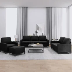 vidaXL Ensemble de canapés 4 pcs avec coussins Velours
