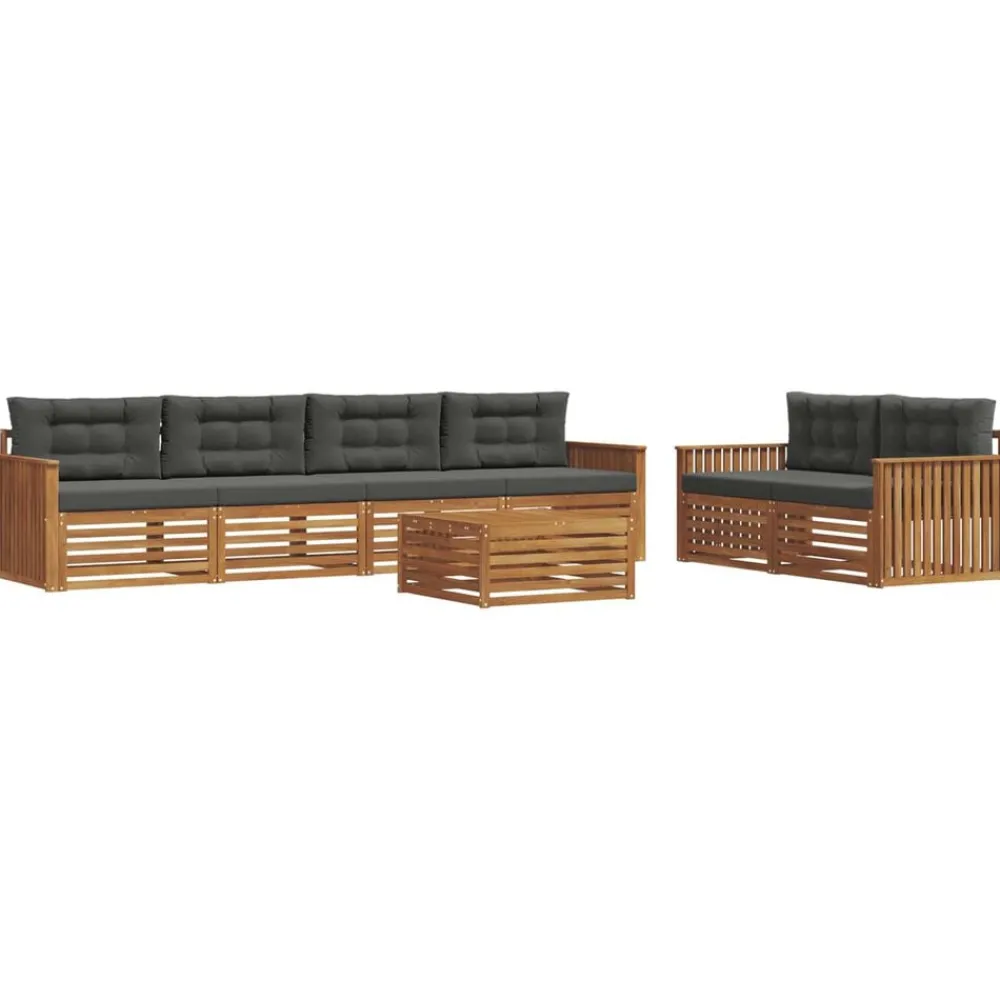 vidaXL Ensemble de canapés d'extérieur 7 pcs