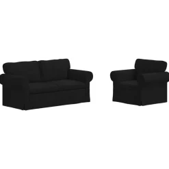 vidaXL Ensemble de Canapés 2 pcs 175 x 82 x 80 cm tissu
