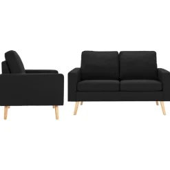vidaXL Ensemble de canapés 2 pcs Tissu