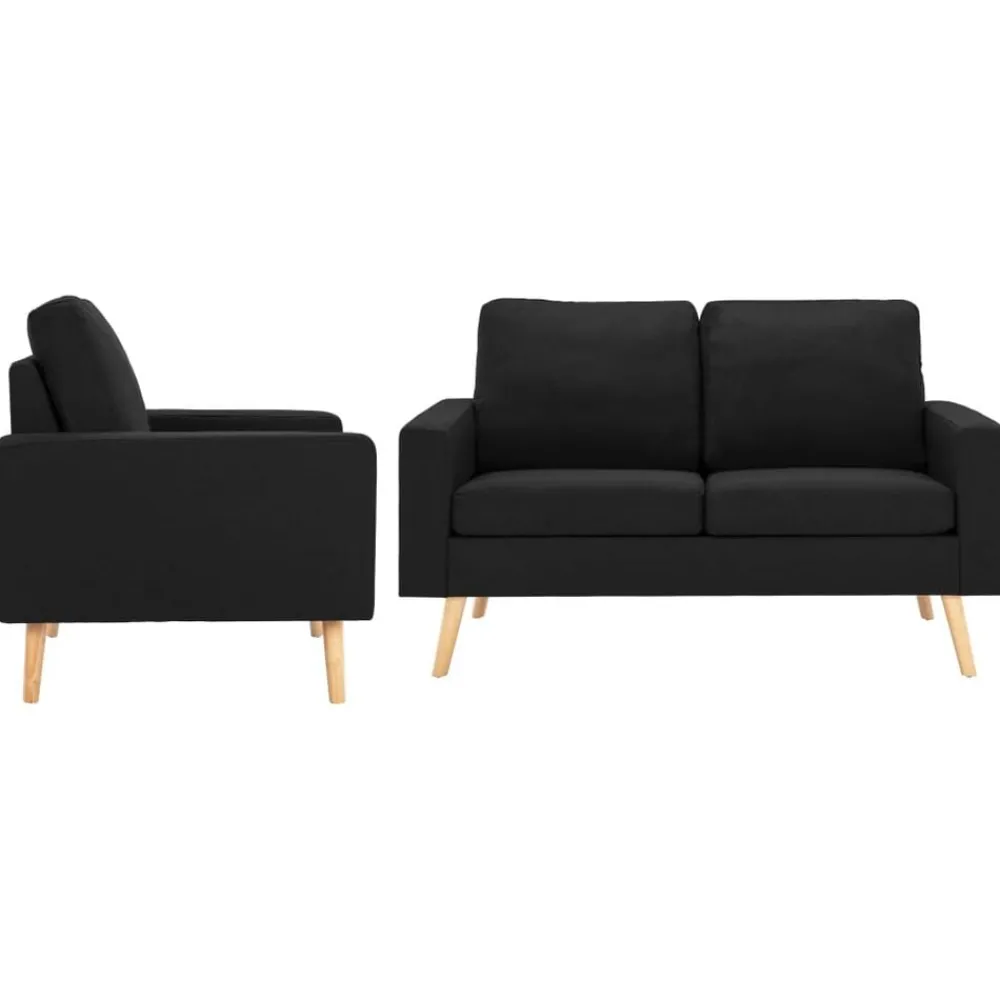 vidaXL Ensemble de canapés 2 pcs Tissu